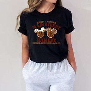 Mickey And Minnie Main Street Bakery Sweatshirt, Christmas Gingerbread Sweatshir